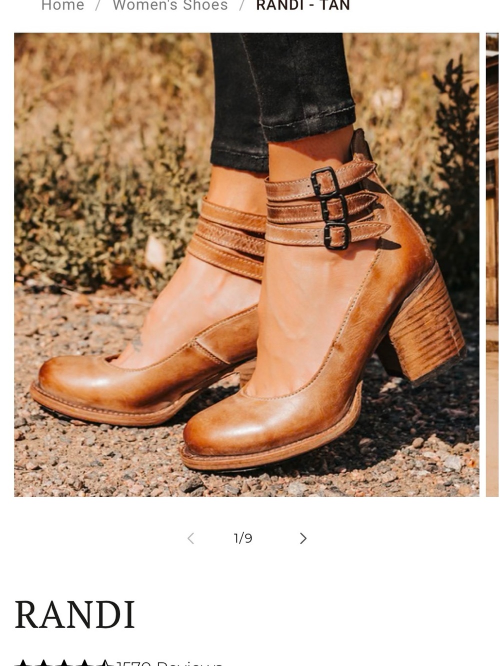 freebird Randi Tan Brown Leather Ankle-Strap Block Heels